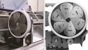 Prismatic 6-blade head of the AM.ALL.ROUND.AUTO cable dismantling machine